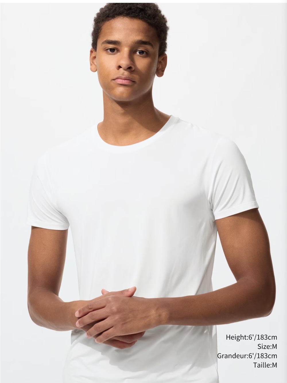 Uniqlo Airism Undershirts Layer Light Gray Short Sleeve T Shirts Lot of 4